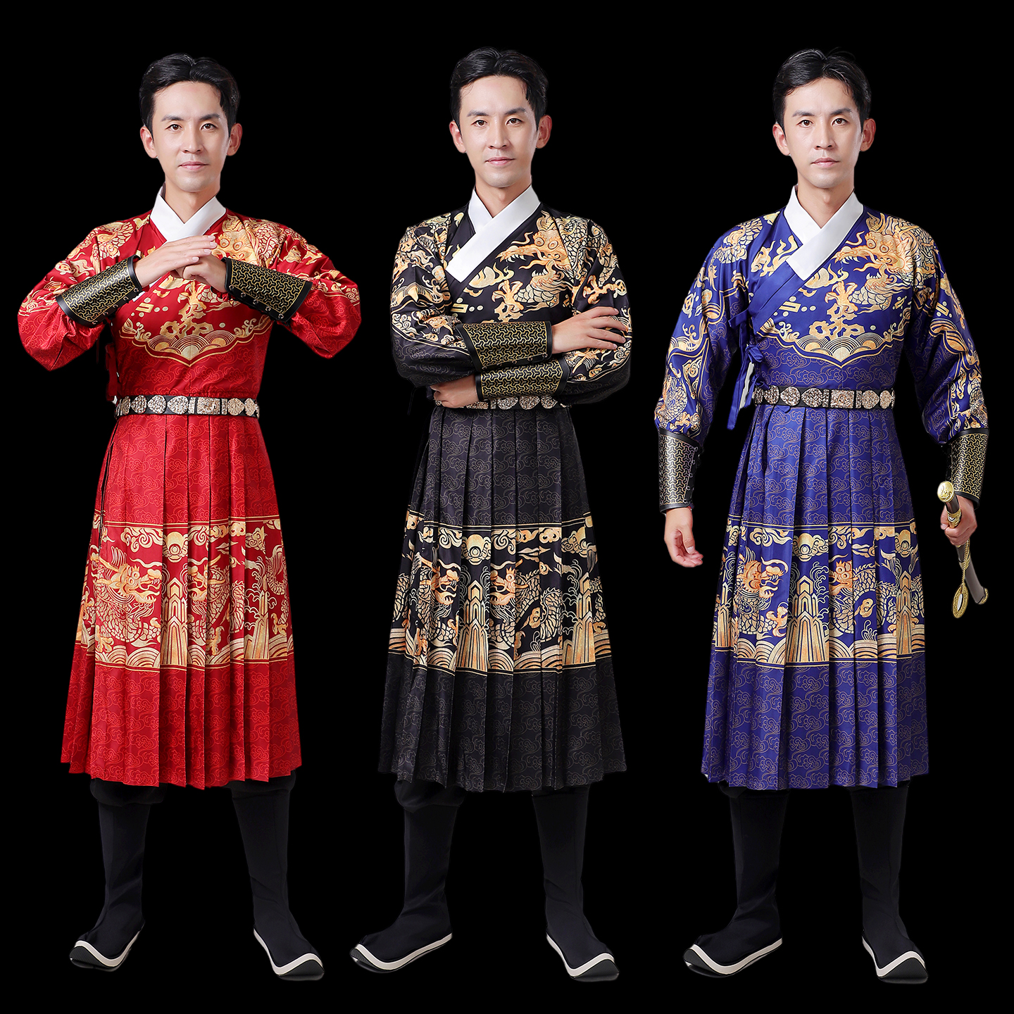 炎蔻明制飞鱼服锦衣卫汉服贴里男