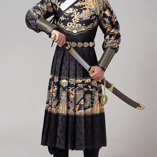 明朝配饰武侠剑客飞鱼服佩刀