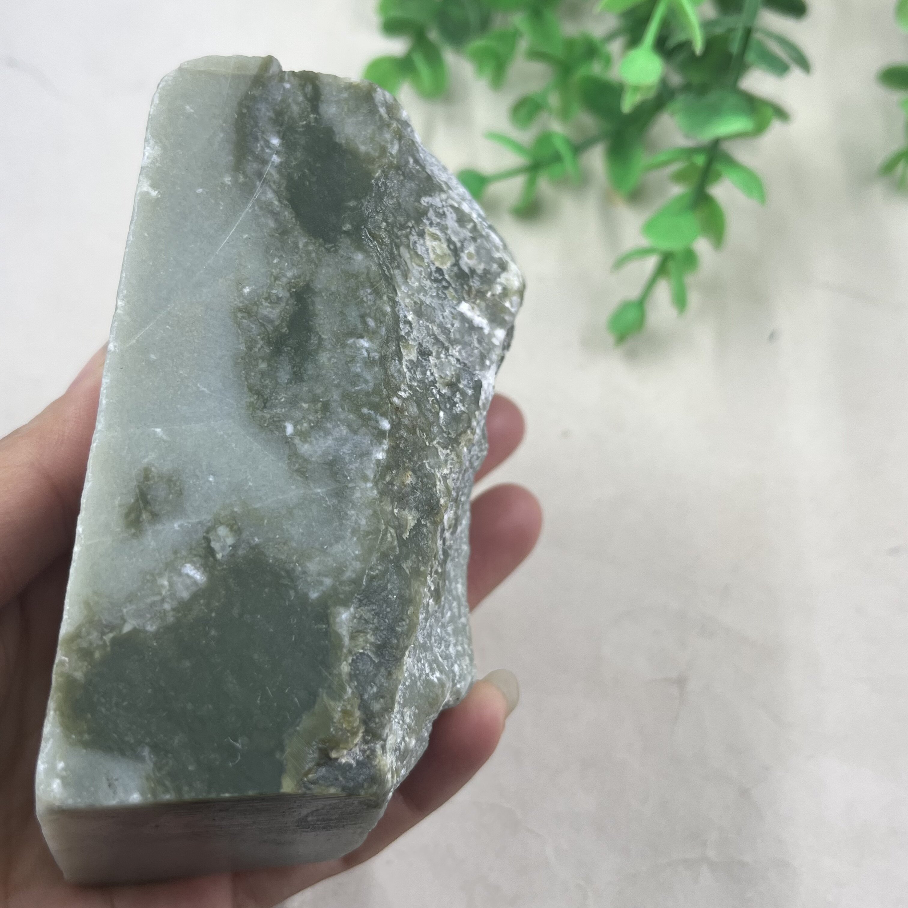 新疆和田玉青玉印章料把件边角料玉石料毛料下脚料雕刻摆件包邮54
