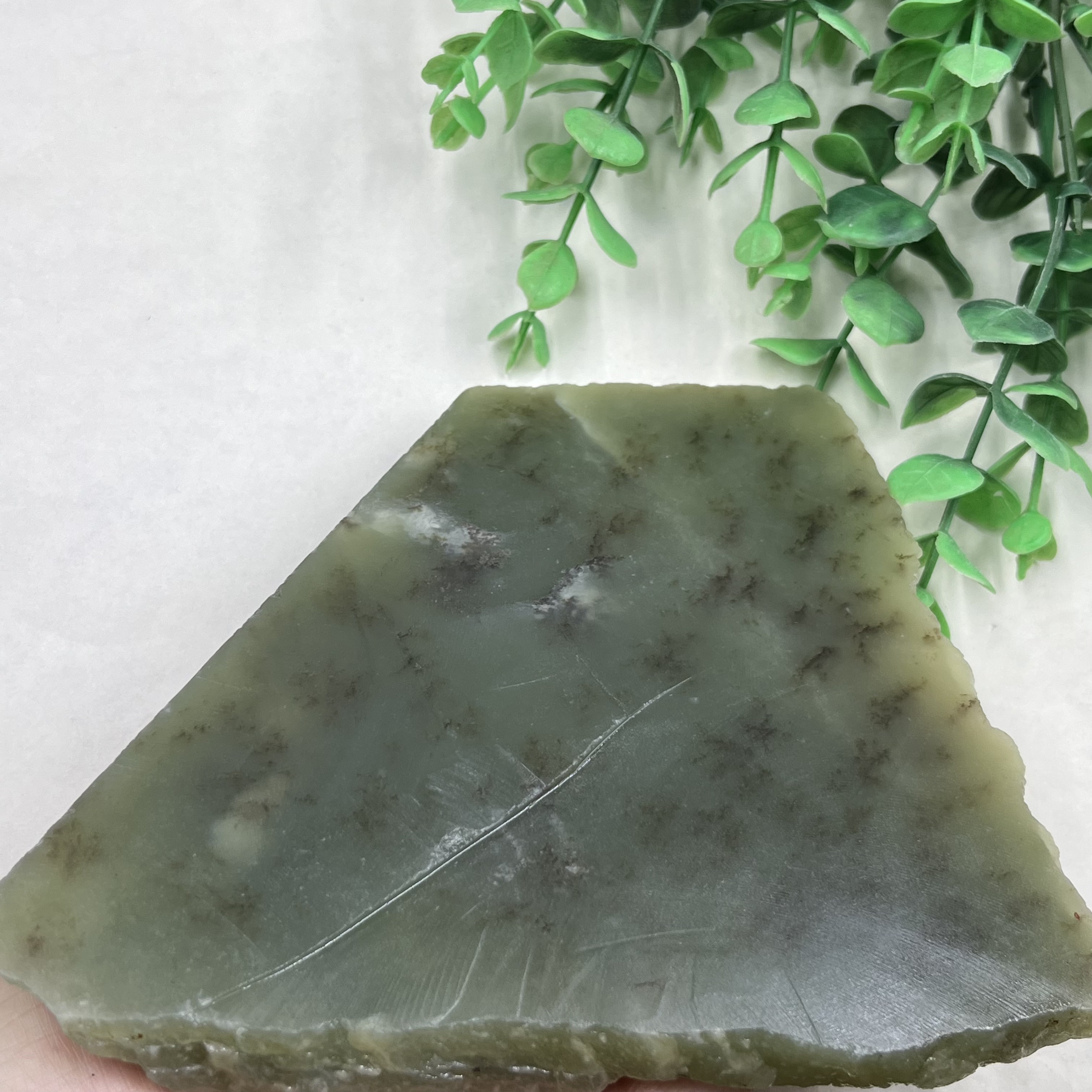 新疆和田玉晴水磨刀石边角料玉石料特色摆件料DIY珠子料包邮393克