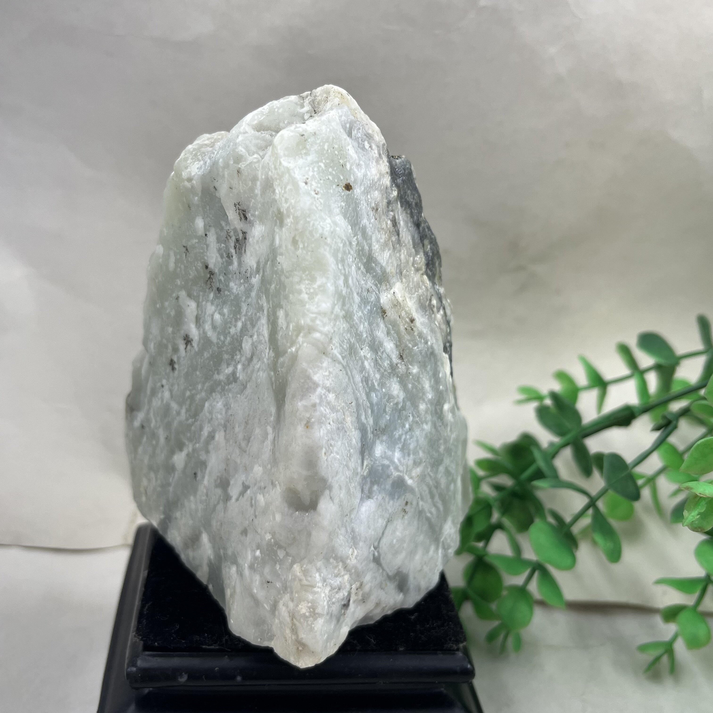 新疆和田玉白玉鱼缸造景摆件毛料边角料玉石料花圃材料包邮843克