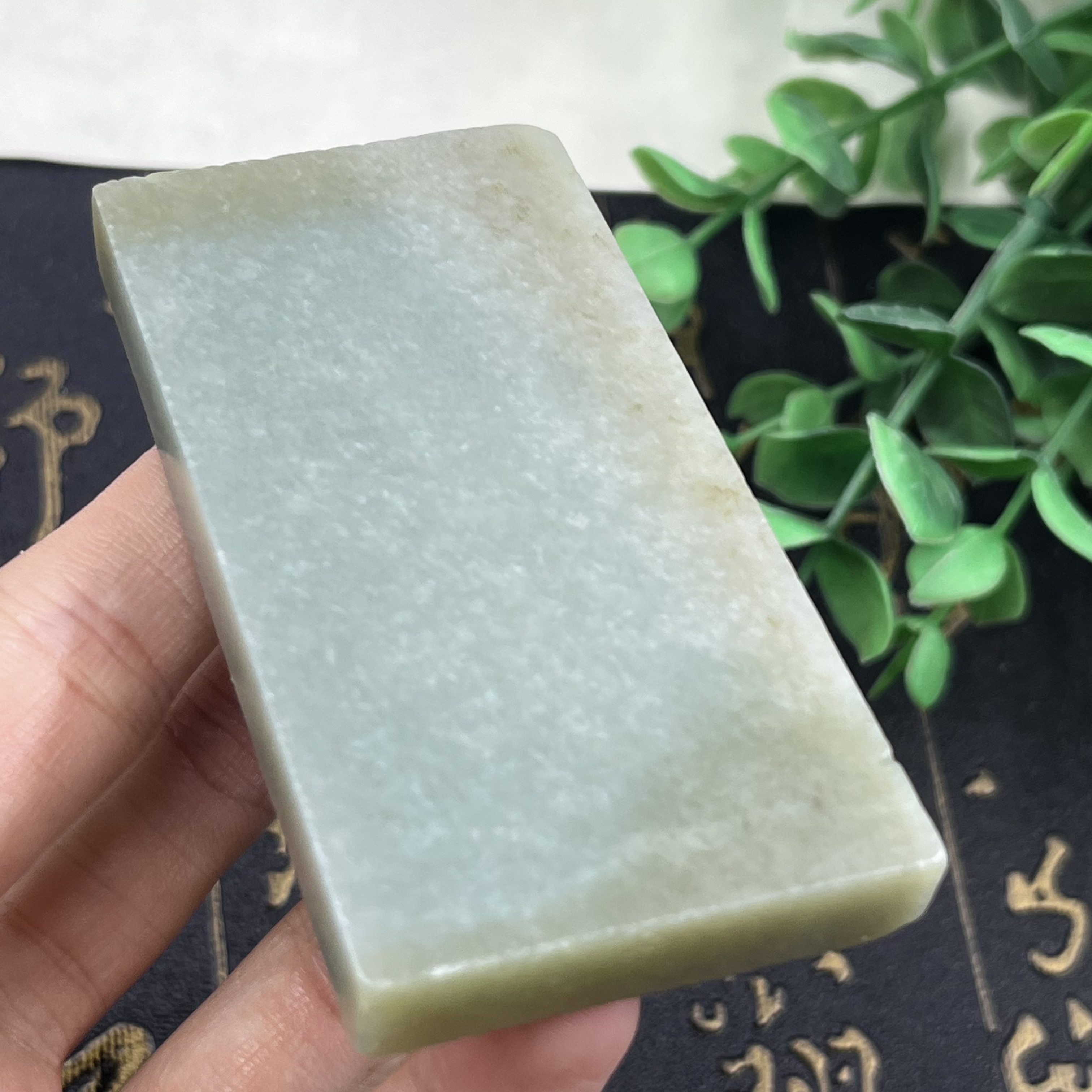 新疆和田玉且末天空蓝牌子边角料玉石料下脚 料DIY把件包邮76克ta