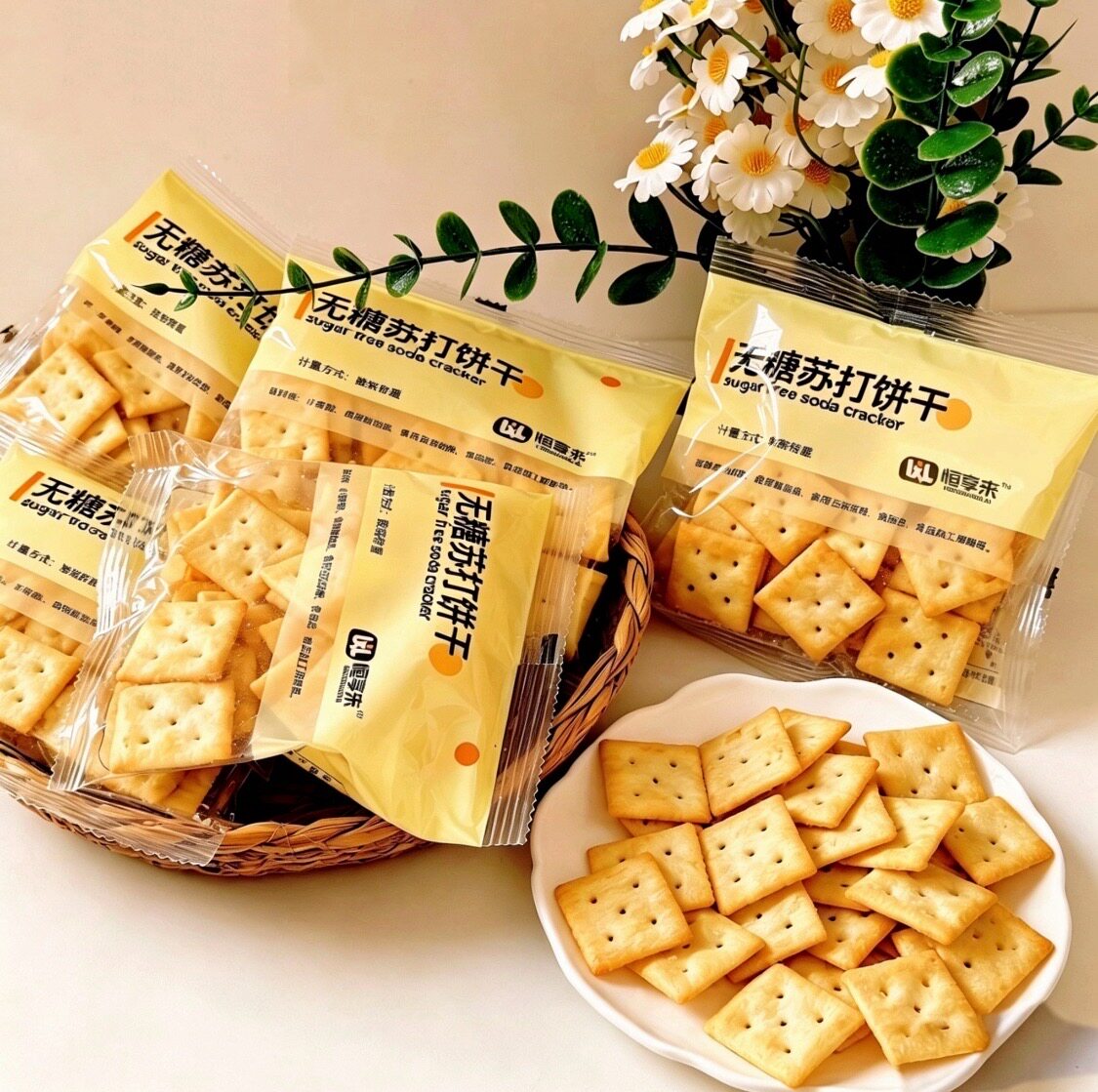 咸香轻脆小饼干无糖苏打饼干