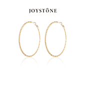 高级感欧美时尚 竹韵耳圈 百搭小众设计耳环 秦岚同款 JOYSTONE