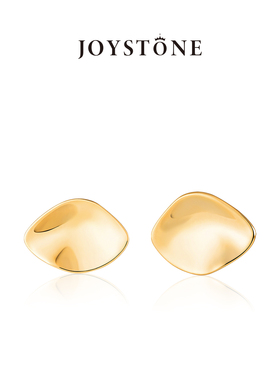 JOYSTONE浮光耳钉女镀金简约轻奢小众高级感耳饰