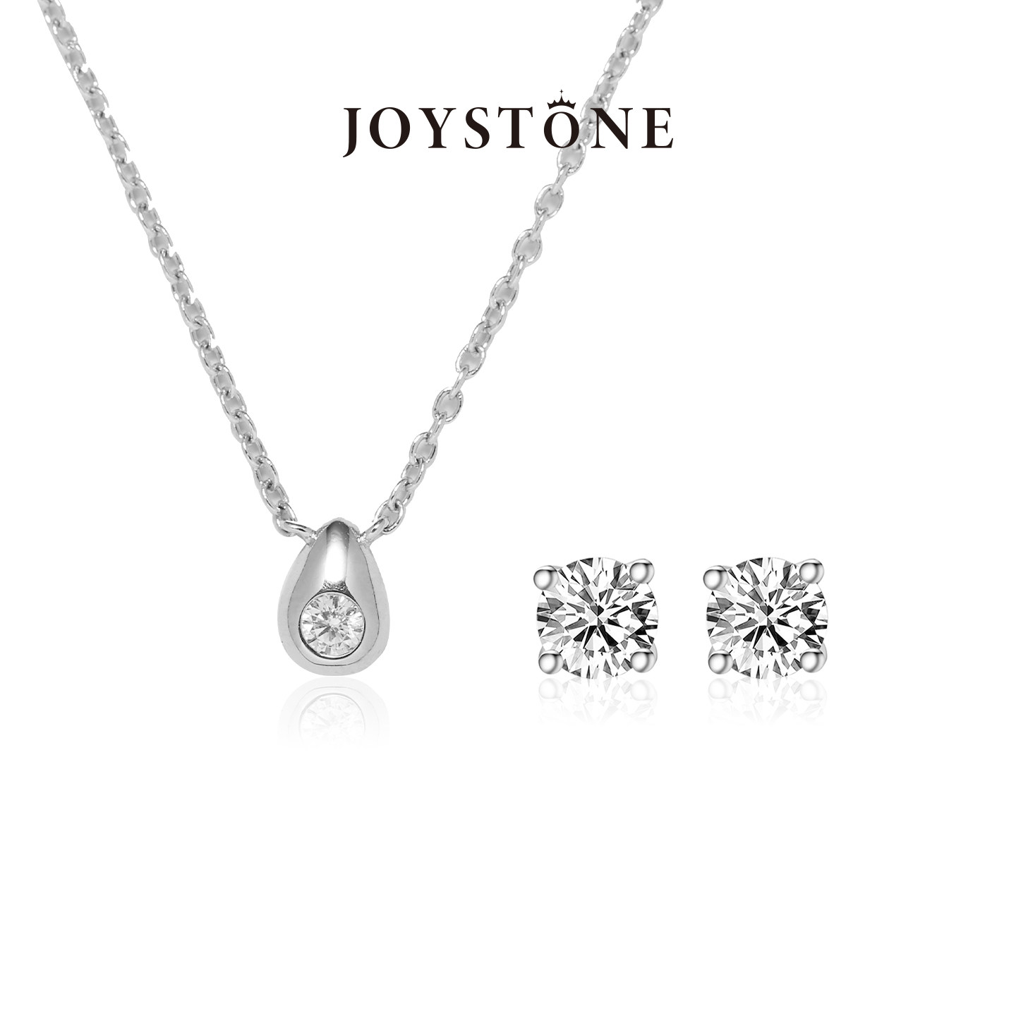 【秦岚同款】JOYSTONE 满火彩锆石百搭时尚气质饰品耳钉手链项链