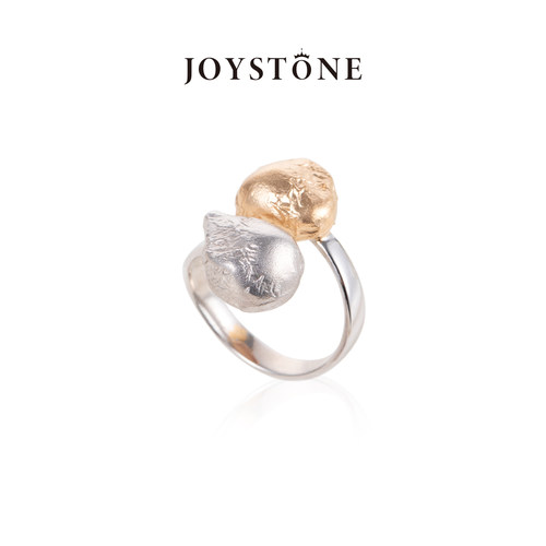 意大利开口戒指joystone萌芽镀金