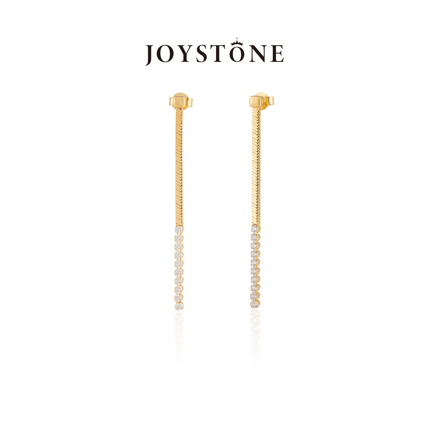 JOYSTONE 锆石方形蛇骨耳线女 925银欧美高级感璀璨蛇骨耳饰,饰品/流行首饰/时尚饰品新,耳线,淘宝优惠券,粉丝福利购,淘宝优惠卷