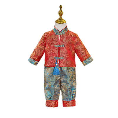 周岁礼服中国风一岁男童