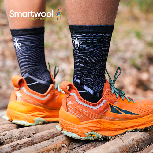 运动员中筒袜Smartwool定向减震