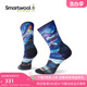 新品 Smartwool运动员联名款 女士跑步定向减震印花中筒袜SW袜1751