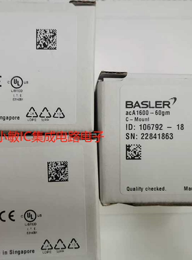 Basler巴斯勒acA1600-60gm acA1600-60gc千兆网工业相机200万像素