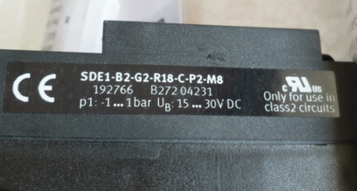 FESTO 费斯托  SDE1-B2-G2-R18-C-P2-M8 192766压力传感器