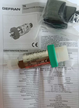 GEFRAN杰拂伦TK-N-1-E-B08C-H-V压力传感器四插接触角 2130X00X00