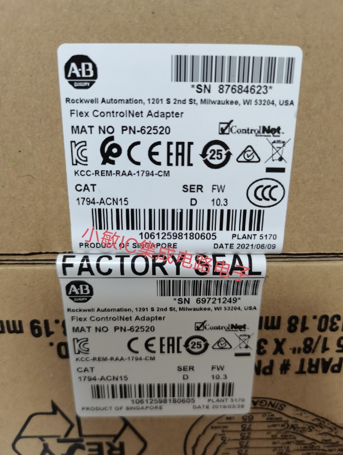 1794-ACNR15 1794-ACN15 1794-ADN 1794-ASB 1794-IB16询价AB全新