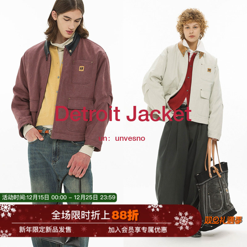 做旧加厚夹克外套UNVESNO