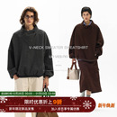 Unvesno 抗皱挺括极简套头保暖御寒秋呢绒卫衣 700G毛呢料