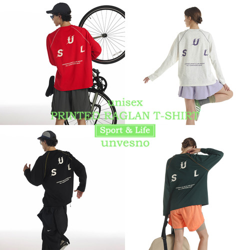 【抗菌速干】Unvesno(UN)sport&life运动撞色插肩秋季长袖T恤