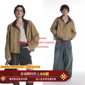 Unvesno Barn 明星同款 Fit拼皮老钱休闲保暖御寒秋季 短廓夹克