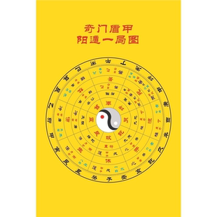 奇门盾甲阳遁一局图海报展板奇门盾甲阴遁九局图先天八卦图墙贴