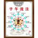 中医养生保健五行子午流注图装 饰画写真海报印制展板喷绘墙贴纸挂