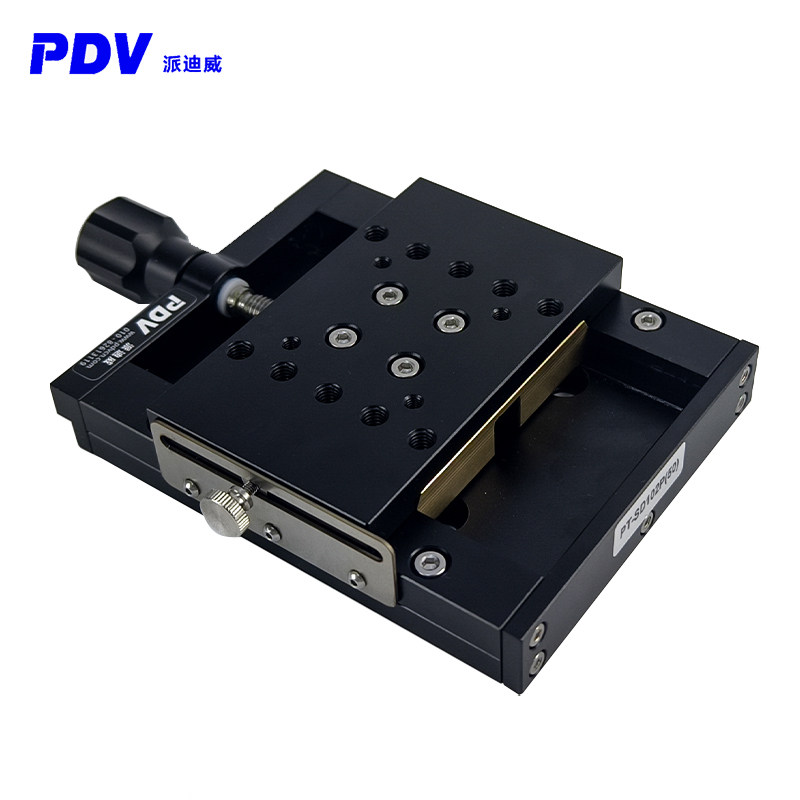 PDV派迪威PT-SD102P手动平移台X轴滑台移动台精密位移台线性平台
