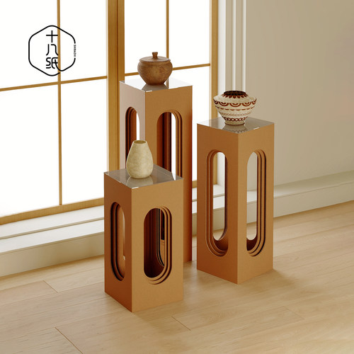 十八纸叠层罗马展架样品展示柜