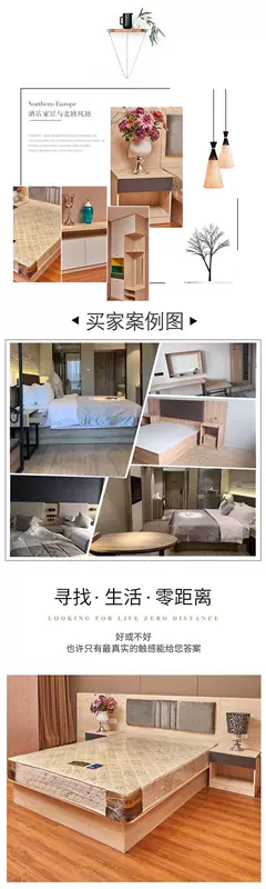 Bed Express Hotel Custom Hotel Bed Hotel Room Bed Khách sạn Nội thất Phòng Tiêu chuẩn Hoàn thành Single Double Hotel Căn hộ - Nội thất khách sạn