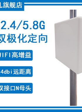 2.4G5.8G双频定向极化煤安ma天线