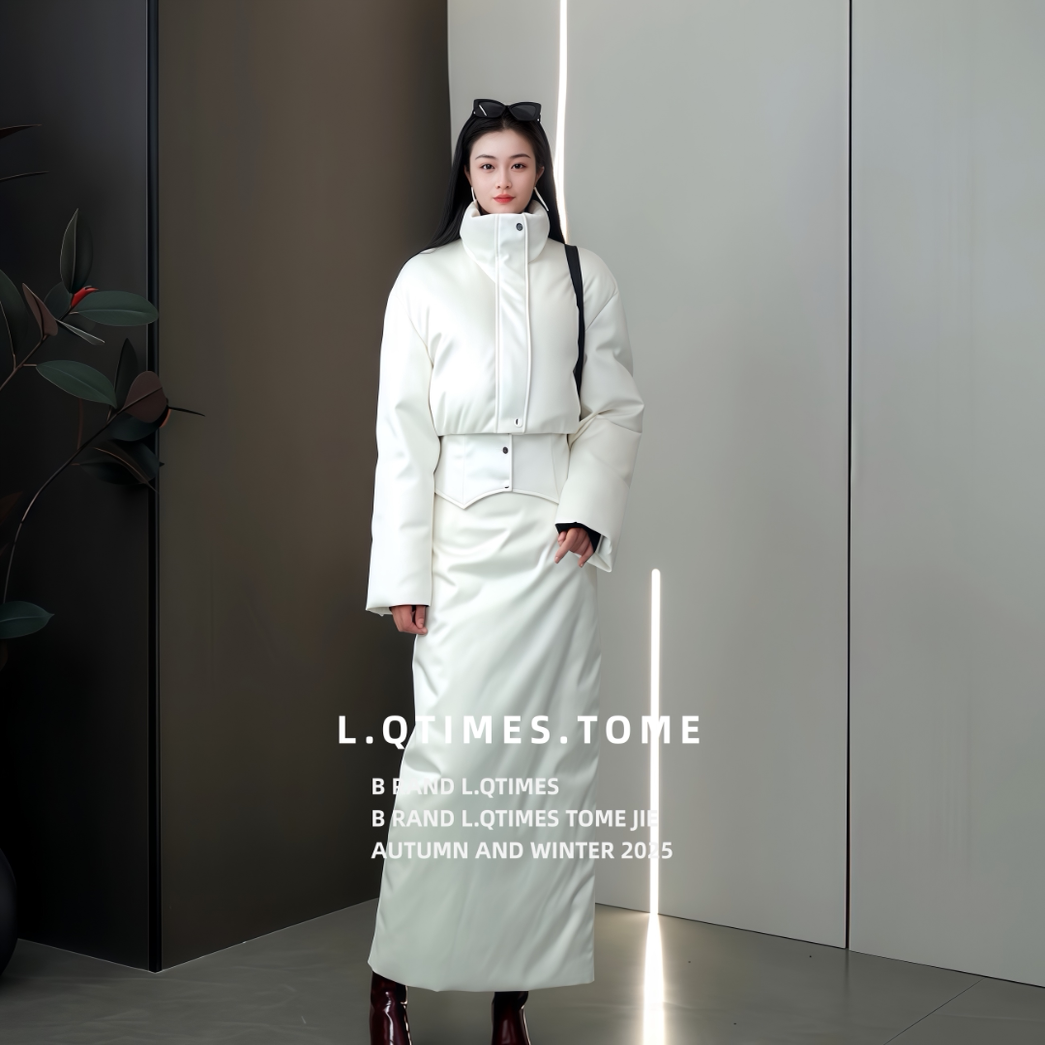 【奥黛丽-羽绒服】女装时尚显瘦气质保暖羽绒服套装