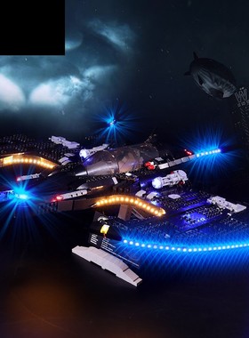 灯饰 适用乐高76161蝙蝠翼配件超级英雄系列1989蝙蝠侠灯光组灯具