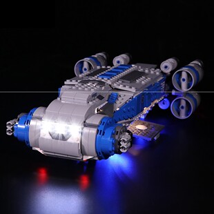 灯饰配件 星球大战抵抗组织ITS运输船适用乐高75293灯光组套装