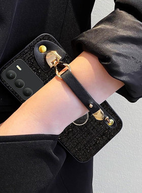 2026全包腕带新款适用realme真我V70手机壳毛绒GT5喜庆 5G针织V11S喜庆2冬天V11新款V30红色12+防摔NEO2布艺