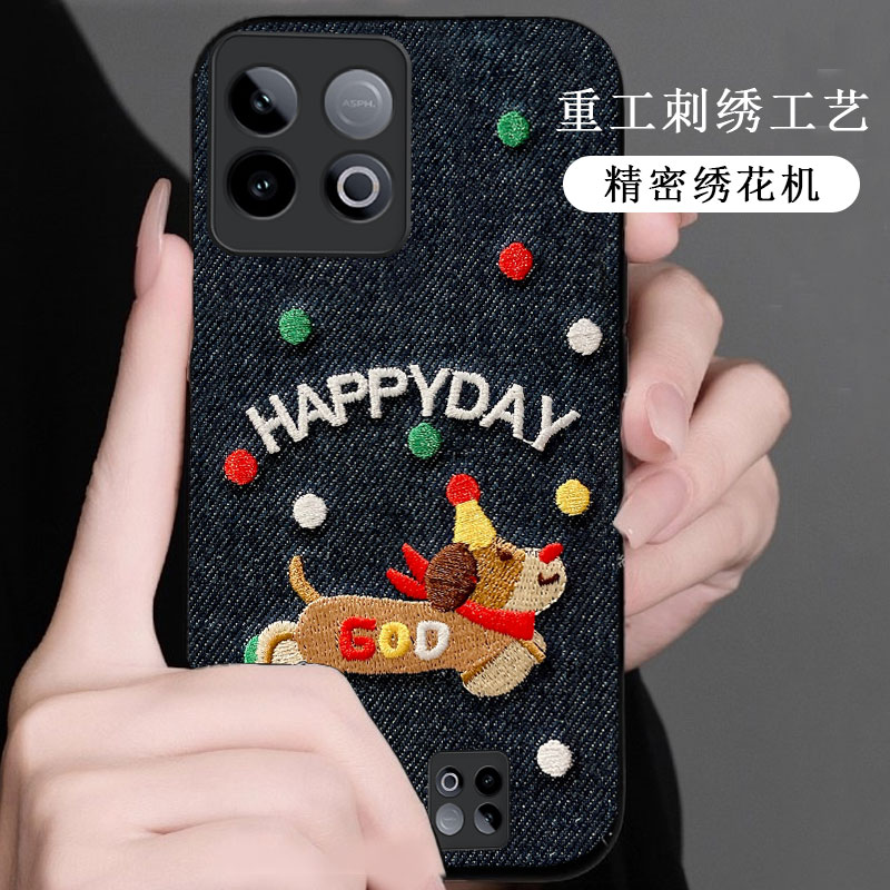 牛仔布艺刺绣,不掉色,不脱丝