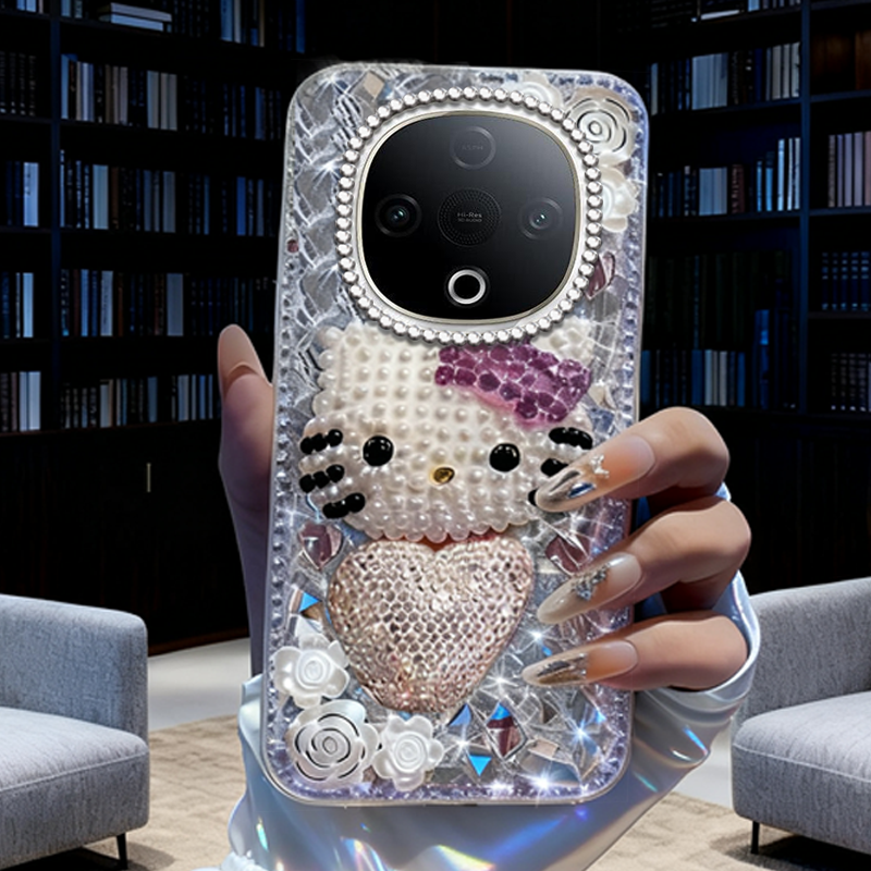 高端奢华镶钻手机壳，不掉钻，不发黄