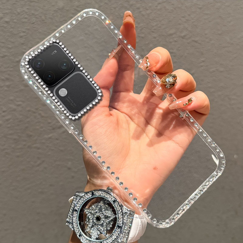 高端奢华镶钻手机壳，不掉钻，不发黄
