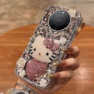 2025年VS硬壳70Pro防摔P40透明p30pro 高级感奢华镶钻适用华为Mate60手机壳网红荣耀200Pro小众70保护套V2