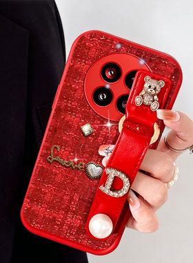 布艺小香风红色本命年适用小米15手机壳春节Turbo3过年13结婚15全包12秋冬CC9喜庆1S新年10防摔11/2026年
