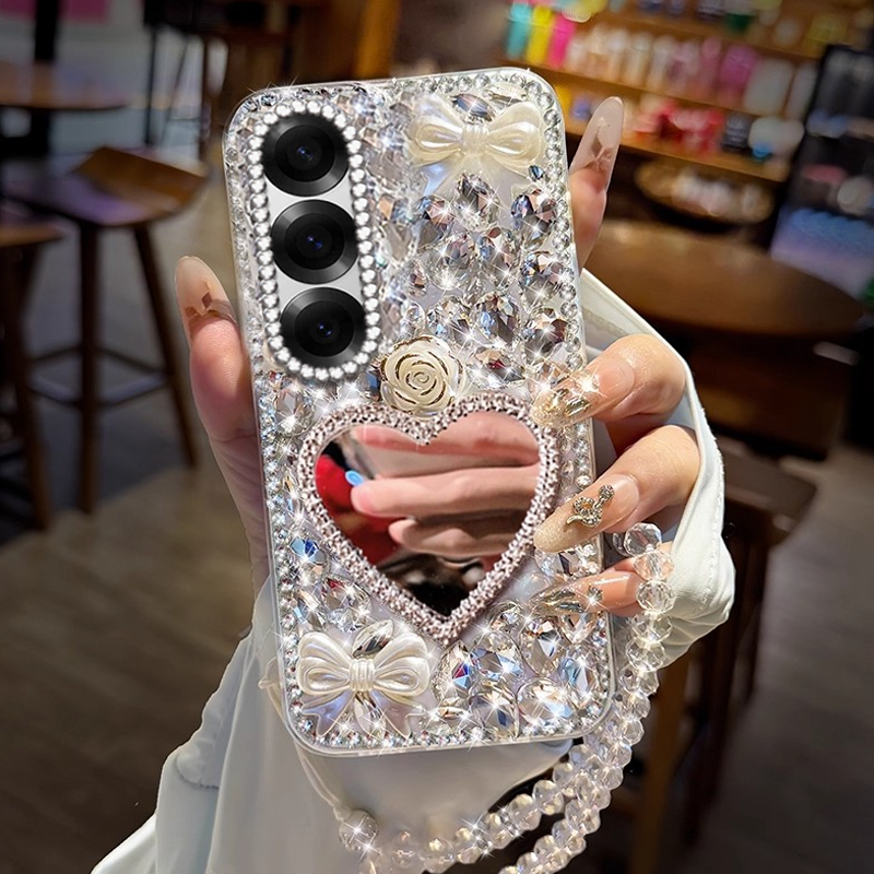 高端奢华镶钻手机壳，不掉钻，不发黄