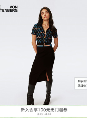 [提花工艺]DVF短袖提花针织衫开衫WS4S002