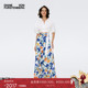 海岛度假 DVF植物印花度假半裙KL1S007