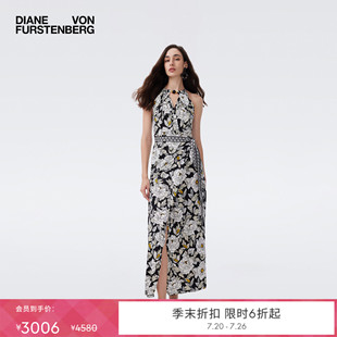 DVF2026春夏新款摩登比芭玫瑰海岛轻薄度假风长款连衣裙DW1U004
