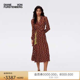 DVF双面印花裹身连衣裙DW2S004 双面穿