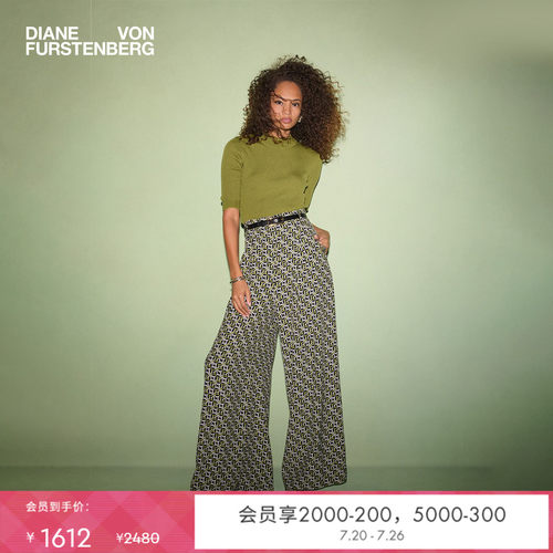 DVF短袖圆领针织衫上衣