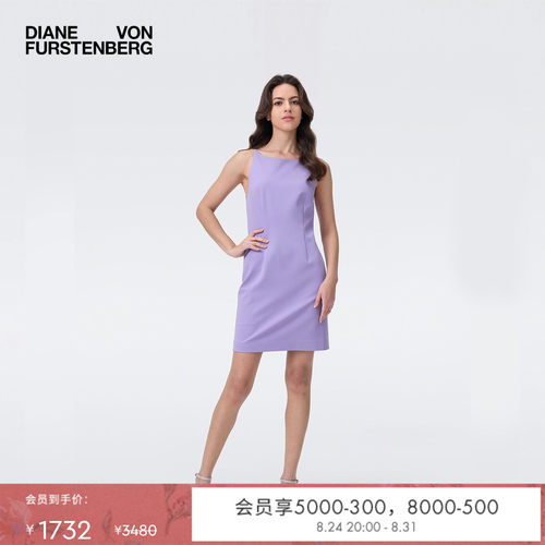 DVF2025新款丁香紫连衣裙