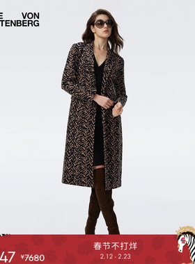 [提花工艺]DVF2025秋冬新款科莫花呢西装版型大衣CL3T001