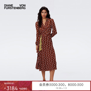 DVF双面印花裹身连衣裙DW2S004 双面穿