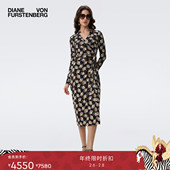 银杏叶叠影裹身裙DW3T009 DVF2025秋冬新款 季 末甄选