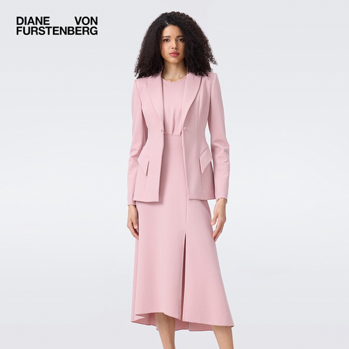 DVF2025新款樱花粉外套