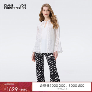 DVF 绉纱BL1S005 蕾丝拼接衬衫